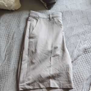 Izod Tan Midi Pencil Skirt for Casual Work